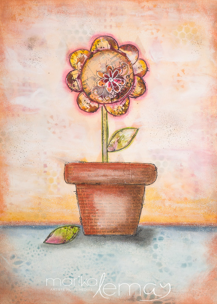 Fleur-campagnarde-papier-bristol-11x15--encadrer