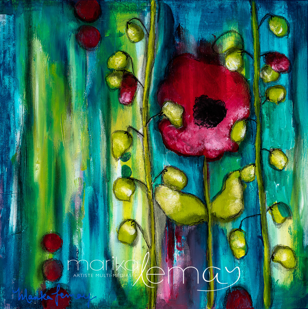 Allégresse-10x10-techniques-mixtes-sur-bois