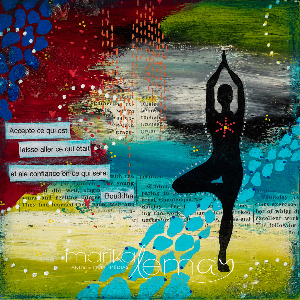 Sérénité-6x6-techniques-mixtes-sur-bois