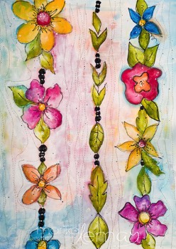 Papier-peint-floral-16x20-papier-toilé-encadrer