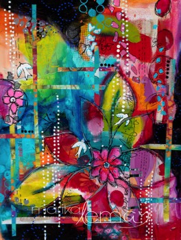 Béatitude-9x13-techniques-mixtes-sur-papier