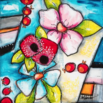Floraison-10x10-techniques-mixtes-sur-bois
