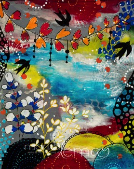 Magnificence florale-8x10-techniques-mixtes