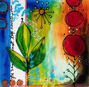 Nature éclatée 5-8x8-techniques-mixtes-sur-canevas